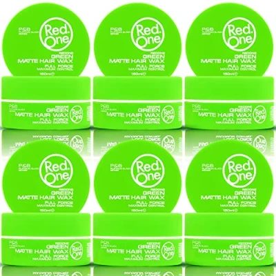 Image de Redone Cire Mate Coiffante Vert 150 ml Aspect Mat No Shine Ultra Tenue Capillaire Pour Hommes Et Femmes Parfum de Noix Coco Contrôle Maximum Lot 6