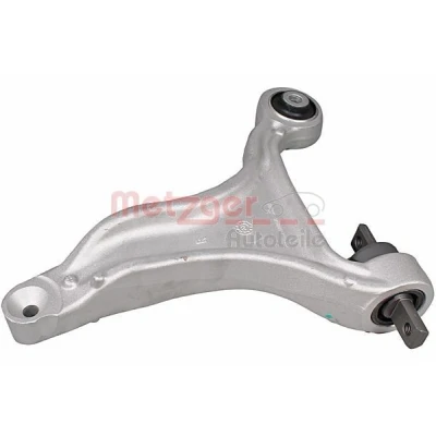 Image de METZGER 58148001 Bras de suspension avec support en caoutchouc, sans rotule Essieu avant gauche barre oscillant transversal Aluminium