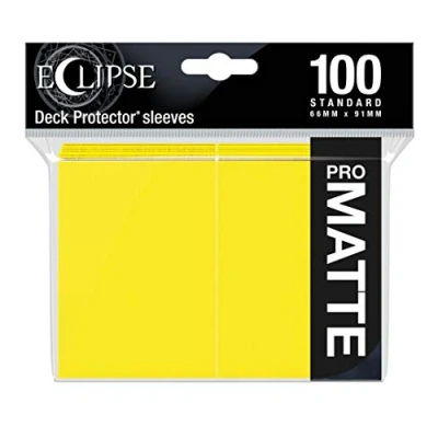 Image de Ultra Pro Lot de 100 Pochettes Mates Eclipse Standard Jaune Citron, E 15620