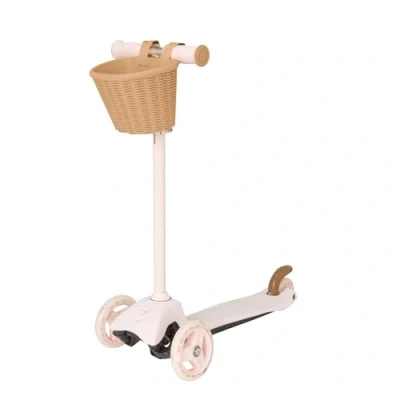 Image de EVO Mini Cruiser Trottinette à 3 roues avec panier jouets pour enfants Poussée poignées réglables en hauteur Kick Aged 2 7 ans