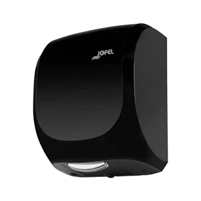 Image de Jofel sèche mains optique haute performance (400 Km/h) 1400W, sec en 10 secondes, automatique, filtre Hepa, anti vandalisme, AVE Boîtier ABS robuste AA19600 MT Noir mat