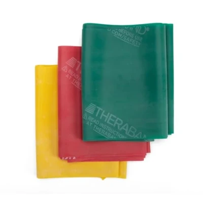 Image de Theraband Resistance Bands Set, for Excercise, Physical Therapy, Work Outs/Gym, Strenght Train at Home, Colour Coded by
