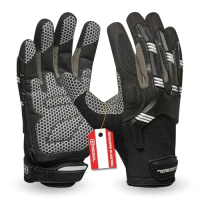 Image de Gebol Master Impact Paire de gants travail en cuir avec fermeture celt l Taille XL (Gr 10) Noir