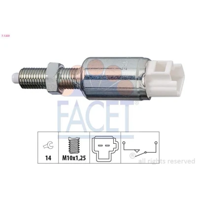 Image de FACET 7.1259 Commande, embrayage (GRA) Made in Italy OE Equivalent TOYOTA: Land Cruiser Prado 120, 90, RAV4 III SUV