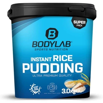Image de Bodylab24 Instant Rice Pudding 3kg, à base de farine riz 100%, sans autre additif, l&#039;apport rapide et délicieux en glucides pour la prise masse ou avant l&#039;entraînement, goût neutre