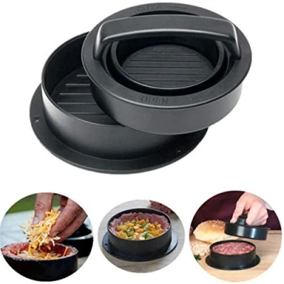 Image de Kalavika 3 en 1 Presse à Hamburger Moule Barbecue Steak haché différentes Tailles Machine Burger Cuisine Viande hachée