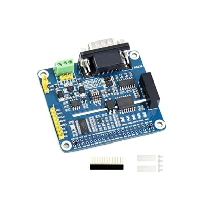 Image de RS485 RS232 Hat pour Raspberry Pi Isolée Carte d&#039;extension, Adoptant Schéma SC16IS752+SP3485, SP3232, Convertit SPI en RS485, RS232, Taux de Communication Jusqu&#039;à 921600bps
