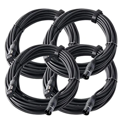 Image de Pronomic Stage XFXM 10 Câble de Micro XLR m noir SETde 4
