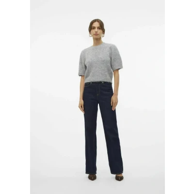 Image de VERO MODA Pull en Maille VMNOVAH Overs Medium Grey Melange XS