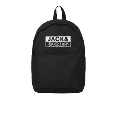 Image de JACK &amp; JONES Sac à dos d&#039;écolier avec poches zippées Noir/bleu/bleu marine, Noir , taille unique