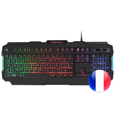 Image de Mars Gaming MRK0, Clavier Antighosting, RGB Rainbow, Layout Français