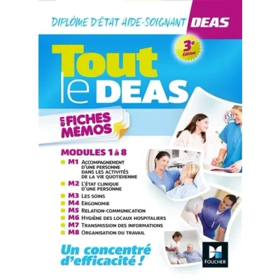 Image de Tout le DEAS en fiches mémos IFAS Diplôme Etat Aide soignant 3e éd Révision Livre d’occasion Correct