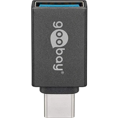 Image de Goobay 56621 changeur de genre câble USB C 3.0 female (Type A) Gris Neuf
