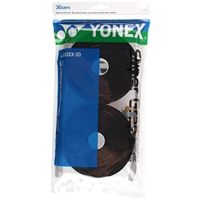 Image de YONEX Super GRAP Racket Overgrip 30 Wrap Pack, Color Black by