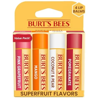 Image de Burt&#039;s Bees Best Of Burts Ensemble de baume à lèvres hydratant pour unisexe 4 x 0,15 oz