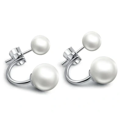 Image de Infinite U 925 Argent Zircone Cubique Double Clous/Boucles d&#039;oreilles pour Femmes Multiple Type de Port