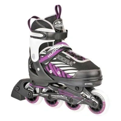 Image de HUDORA Inline Skates Mia / Leon Patins à roulettes pour enfants adolescents &amp; adultes en différentes tailles couleurs Rollers réglables 4 Confortables stylés