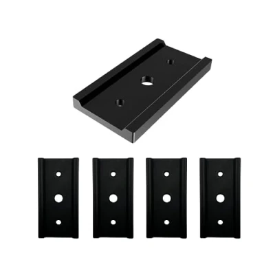Image de 3DHerb Lot de 5 supports compatibles avec les rails profilés VW T5 T6 T6.1, par exemple pour Multiflex ou meubles Multivan Transporter California Guidage Accessoires intérieurs