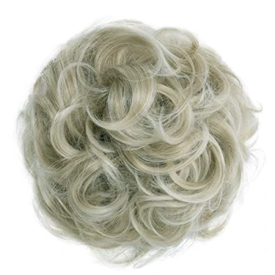 Image de CAISHA XL Postiche Choucho Avoir Les Cheveux Relevés Volumineux Bouclé Chignon Blond Clair G12E