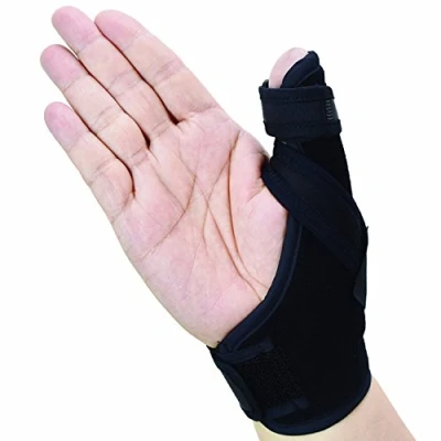 Image de Thumb Spica Splint Attelle de pouce pour les blessures l&#039;arthrite ou des tissus mous, légère et respirante, stabilisante non restrictive (taille l/xl)