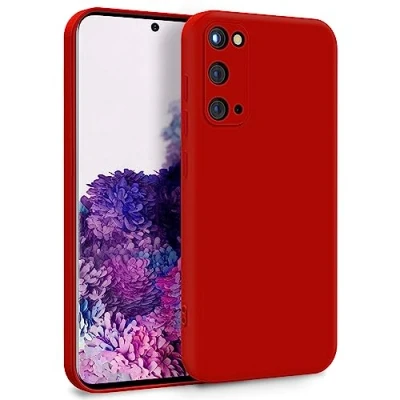 Image de MyGadget Coque pour Samsung Galaxy S20 Case TPU Souple &amp; Soft avec Doublure Microfibre Cover Protection Extra Fine Légère Rouge