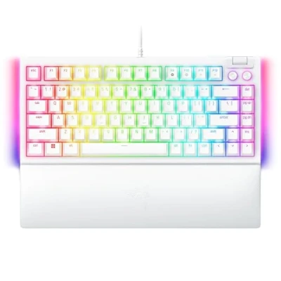 Image de Razer BlackWidow V4 75% clavier Jouer USB QWERTY Anglais américain Blanc Neuf