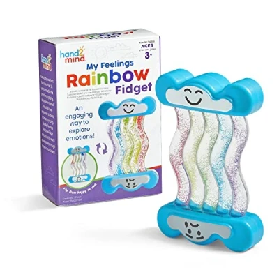 Image de Learning Resources Arc en ciel sensoriel des émotions, jeux &amp; jouet sensoriel, autisme materiel enfant, bouteille sensorielle bebe, jeu emotions, bac asmr objet, 3+