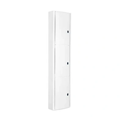 Image de Tatay 4480002 Meuble de Bain Vertical avec 3 Portes Plastique Blanc 22 x 10 90,5 cm