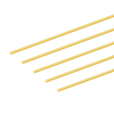 Image de iMeistek Tiges rondes en laiton, diamètre 2,5 mm, longueur 200 pour poignées RC, modèles DIY (5 pcs)