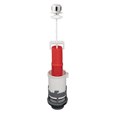Image de Wirquin 10724081 Mécanisme chasse d&#039;eau wc simple avec bouton poussoir à tirette MX, gris