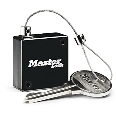 Image de Master Lock Câble rétractable pour ranger les clefs dans la boite à clefs, Jusqu&#039;à 91 cm de long