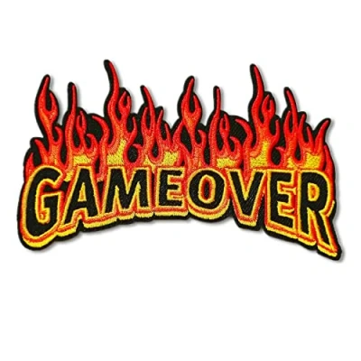 Image de BPA Patch Thermocollant Ecusson a Coudre Game Over