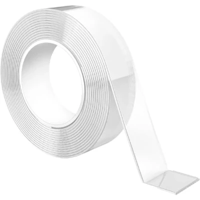 Image de GRIFEMA GA4001 1, Double Face Extra Fort, Scotch Transparent Face, Nano Ruban Lavable et Réutilisable, 3 Mètres