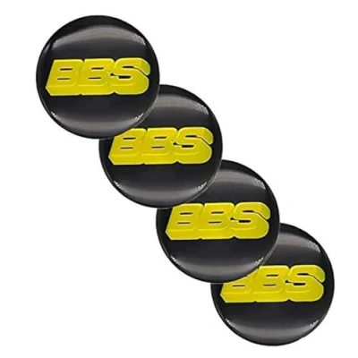 Image de 4 Pièces Cache moyeux pour BBS RM RZ RG RS 56mm Capuchons Centre Roue Logo Accessoires décoration