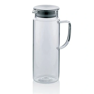Image de Kela 11397 pichet à boissons froides en verre, couvercle hermétique, contenance 1 litre, &#039;Pitcher&#039;