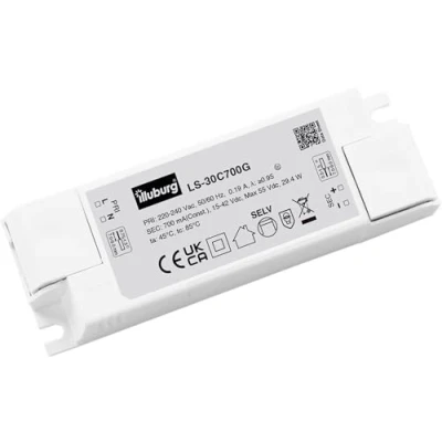Image de Eaglerise Transformateur LED 700mA Courant Constant 17W 30W Sans Scintillement Bloc d&#039;Alimentation Driver Blanc