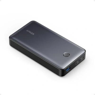 Image de ANKER Power Bank 537 (PowerCore 24K pour Ordinateur Portable), 24 000 mAh 65 W, Chargeur Mobile MacBook Pro, Dell XPS, Microsoft Surface, iPad iPhone 13 iWatch Series 5 et Plus (Noir)