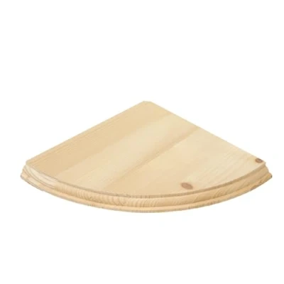 Image de TOOLTECH 28.5 cm x Coin étagère Murale en Bois de pin Naturel kit Flottant Stockage