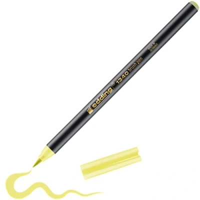 Image de edding 1340 feutre pointe pinceau melon jaune 1 stylo de flexible pour la peinture, l&#039;écriture et le dessin carnets, mandalas, calligraphie