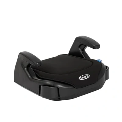 Image de Graco Booster Basic R129, Rehausseur de siège auto sans dossier, stature 135 à 150 cm (environ 7 12 ans), noir, Black