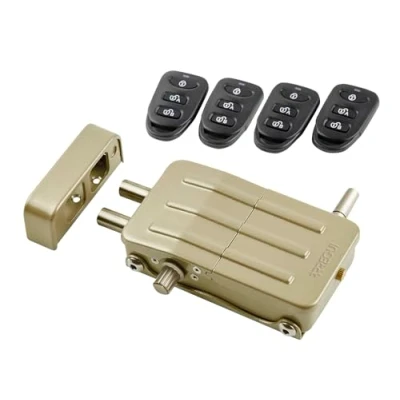 Image de ARREGUI CI10D Verrou électronique, serrure invisible, 4 télécommandes, couleur dorée