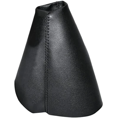 Image de AERZETIX C58572 Soufflet de levier vitesse compatible avec Vw Golf 7 2012 à 2021 couleur: noir en cuir synthétique