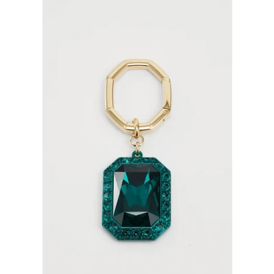 Image de Swarovski Porte clés, Taille octogonale, Vert, Finition mix de métal
