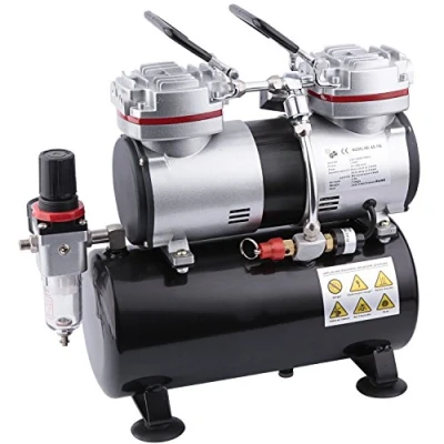 Image de Compresseur Aerographe Professionnel Fengda FD 196 avec réservoir d’air / Régulateur de pression 3,5L 6 bars Arrêt Auto