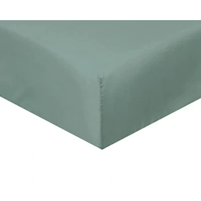 Image de Sleepdown Drap Housse Super Doux et Confortable en Polycoton Facile d&#039;entretien, 25 cm de Profondeur, Infroissable, Vert Sauge, lit Simple