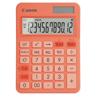 Image de Canon LS 125KB OR, Scientific Calculator, Suitable for School and Business, Dual Power Battery, Tax Calculations Grand Total Function, Large Flat Display Keys