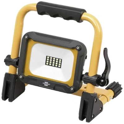 Image de Brennenstuhl Projecteur LED JARO 1010 MA rechargeable 10W pour une utilisation en extérieur IP54 (port USB C, 3 modes d&#039;éclairage, 12h max. d&#039;autonomie, 1100lm, 6500K) Jaune/Noir