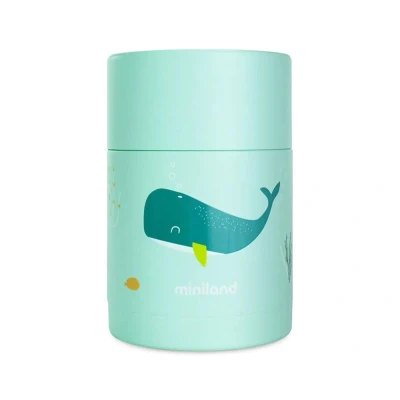 Image de Miniland Thermos Bébé pour Aliments 600ml en Acier Inoxydable, Maintient la Température Plus de 24h, Fermeture Hermétique et Isolation à Double Paroi (Whaley)