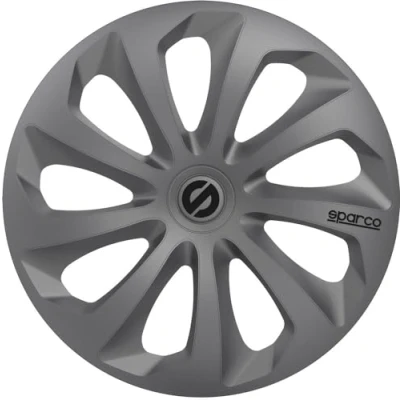 Image de SPARCO SPC1670GR Enjoliveur Sicilia, Gris, Set de 4, 16&quot;