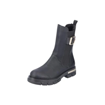Image de Rieker Femme Z9127 Bottes Courtes, Noir, 40 EU